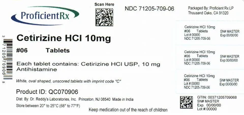 Cetirizine Hydrochloride 포장