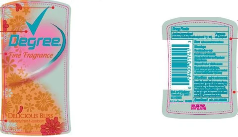 Degree For Women Delicious BlissAntiperspirant and Deodorant 포장