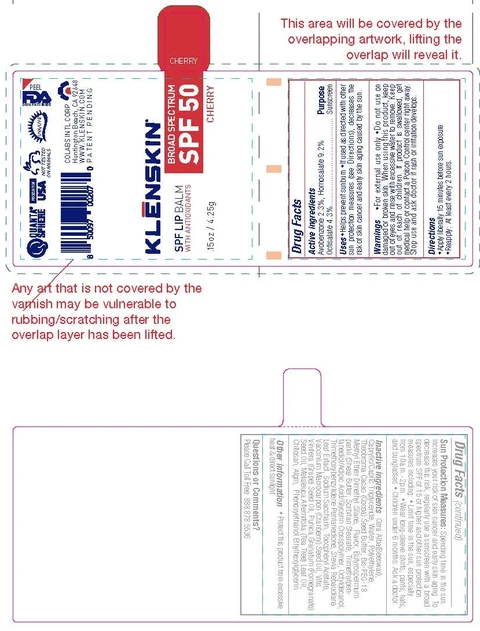 KLENSKIN SPF LIP BALM BROAD SPECTRUMSPF-50 (ALL FLAVORS) packaging