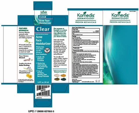 Clear Acne Face Moisturizer packaging