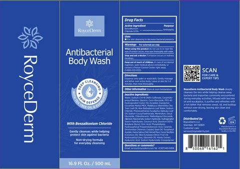 RoyceDerm Antibacterial Body Wash 포장