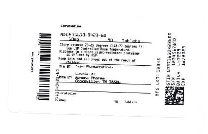 Loratadine packaging