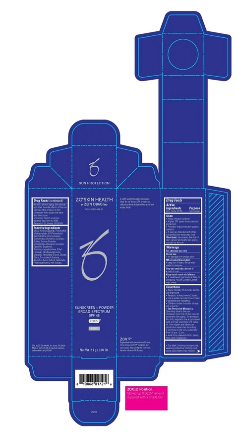 ZO Skin Health Sunscreen Plus Powder Broad-Spectrum SPF 45 (Light) 포장