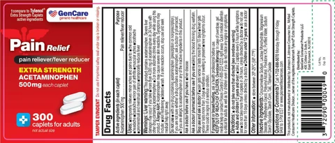 ACETAMINOPHEN 500 MG 포장