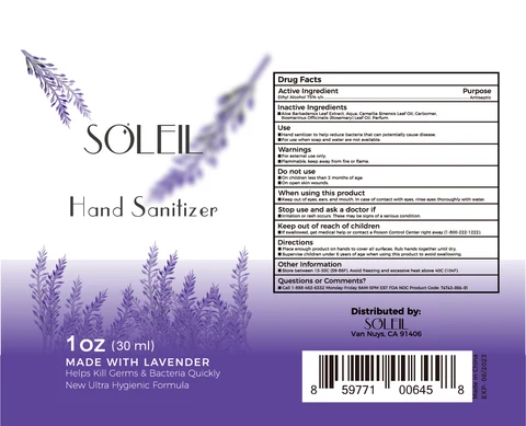 Hand Sanitizer packaging
