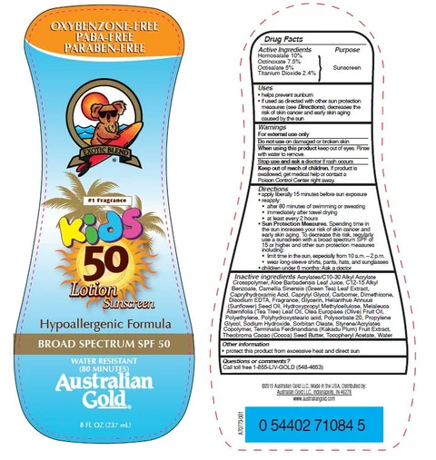 Australian GoldKids SPF 50 Sunscreen 포장