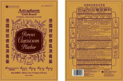 ASTRAPHARM CHILLI BRAND EXTERNAL MEDICATED 포장