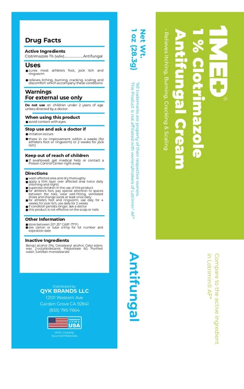 1MED Clotrimazole 1% Antifungal Cream 포장