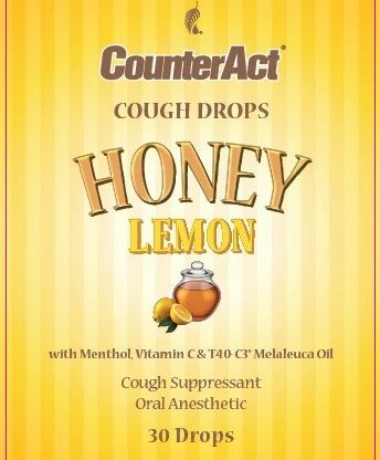 CounterActCough Drops Honey Lemon 포장