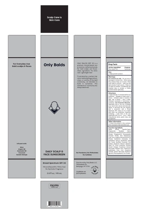 Scalp and Face SunscreenBroad Spectrum SPF 30 포장
