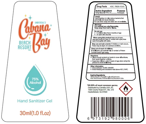 Cabana Bay Beach Resort Hand Sanitizer Gel 포장