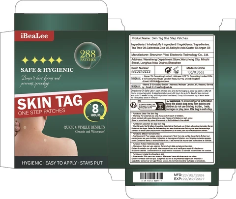 Skin Tag One Step Patches packaging