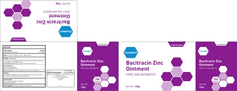 Curetech BacitracinFirst Aid 포장