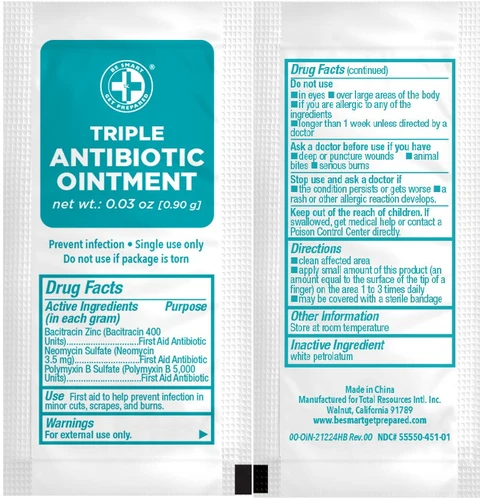 Be Smart Get Prepared Triple Antibiotic 포장