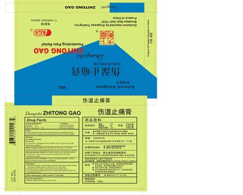 KGS Zhitong GaoMedicated Plaster Extra Strength 포장