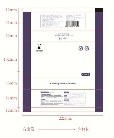 Wet Wipes packaging