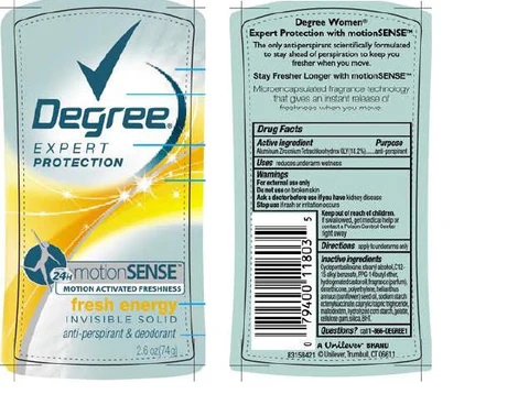 DegreeFresh Energy Antiperspirant and Deodorant 포장