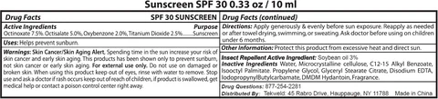 SPF 30 Sunscreen with Soybean 포장