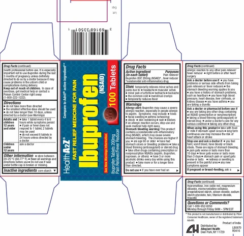 IbuprofenFast relief medicine for pain 포장