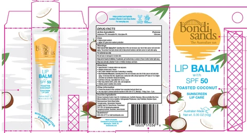 Bondi Sands Toasted Coconut Lip Balm with SPF 50 Sunscreen 포장