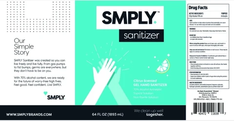 SMPLY Aloe Hand Sanitizer 포장
