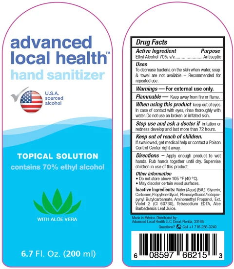 Advanced Local Health Hand Sanitizer 포장