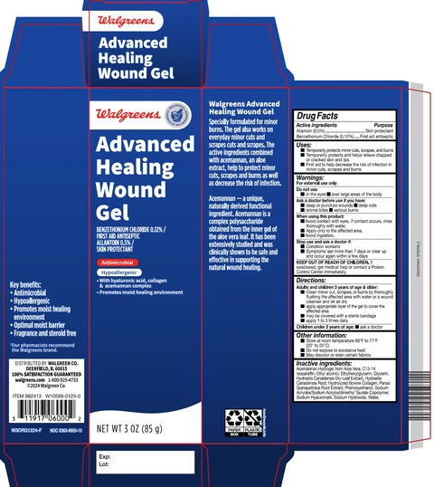 Walgreens Advanced Wound Hydrogel packaging