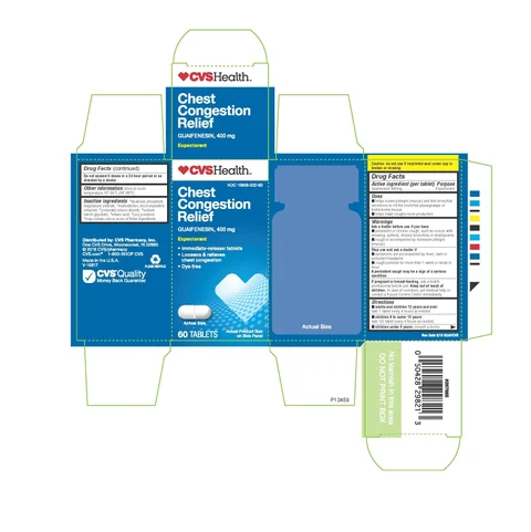 CVS HEALTH Chest Congestion Relief packaging