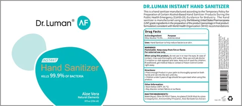 Hand Sanitizer packaging