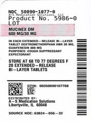 MUCINEX DM packaging