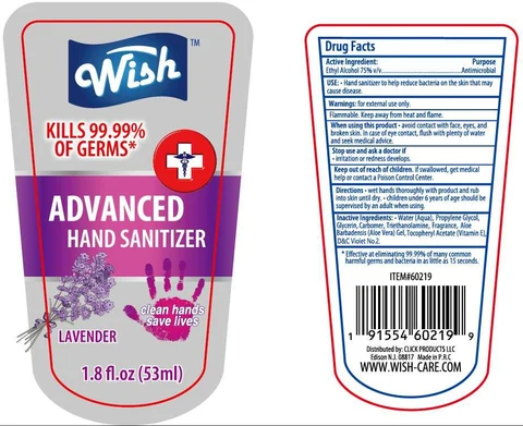 Wish advanced hand sanitizer01 packaging