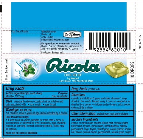 COOL RELIEF ORAL ANESTHETIC packaging
