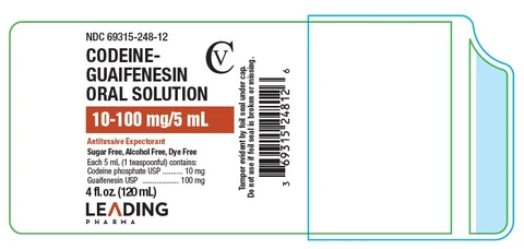 CODEINE GUAIFENESIN packaging