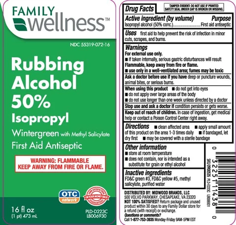 Isopropyl Rubbing Alcohol50 percent Wintergreen 포장