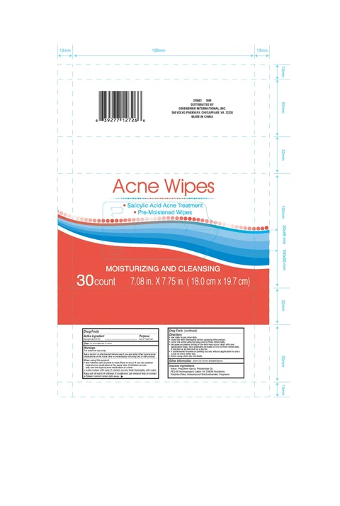 Acne Wipes 포장