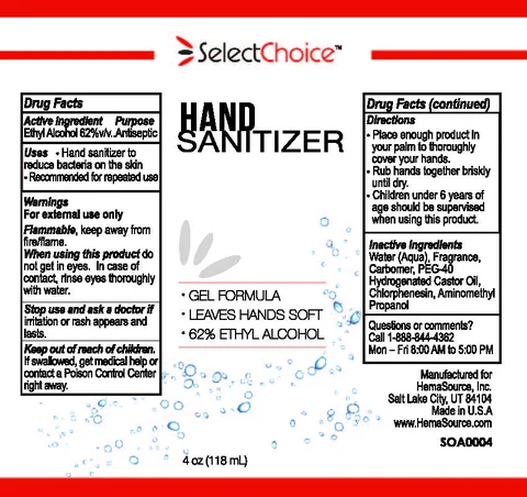 SelectChoice Hand Sanitizer 포장