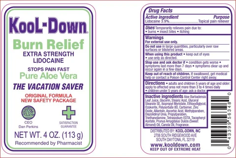 Burn Relief Extra StrengthKool-Down packaging