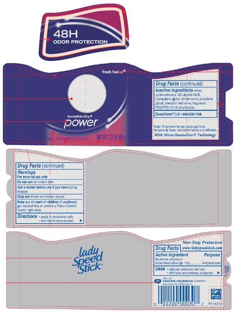 Lady Speed Stick24/7 FRESH FUSION packaging