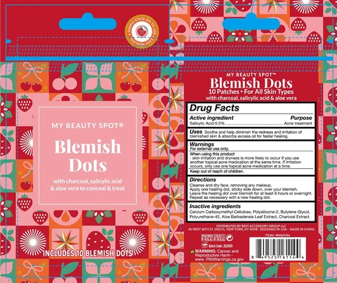 BLEMISH DOTS - CHARCOAL (10 PATCHES) 포장