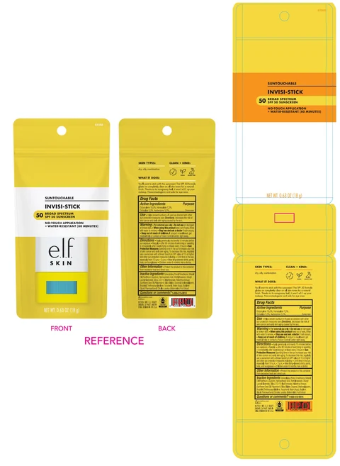 e.l.f. Suntouchable Invisi SPF 50 packaging