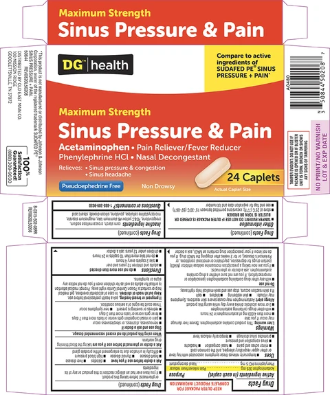 Sinus Pressure and PainMaximum Strength 포장