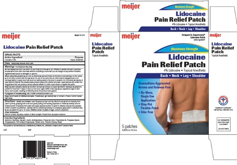 MEIJER PAIN RELIEF PATCHES 포장