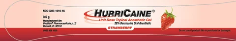 HurriCaineTopical Anesthetic 포장