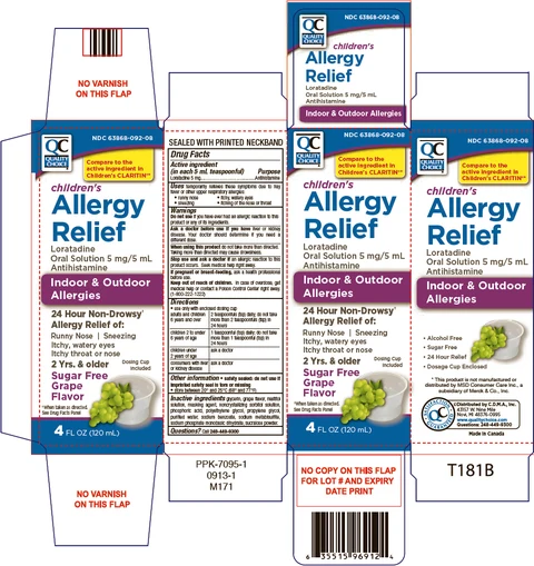 Quality Choice Childrens Allergy Relief 포장