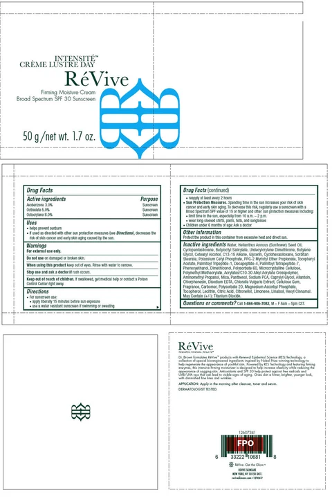REVIVE INTENSITE CREME LUSTRE DAY Firming Moisture Cream Broad Spectrum SPF 30 Sunscreen 포장
