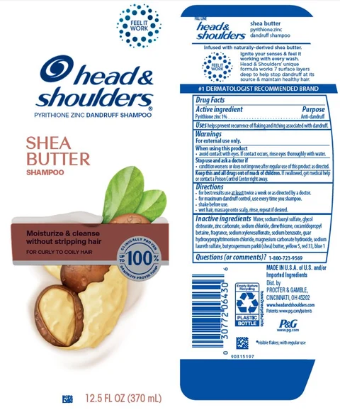 Head and Shoulders Shea Butter packaging