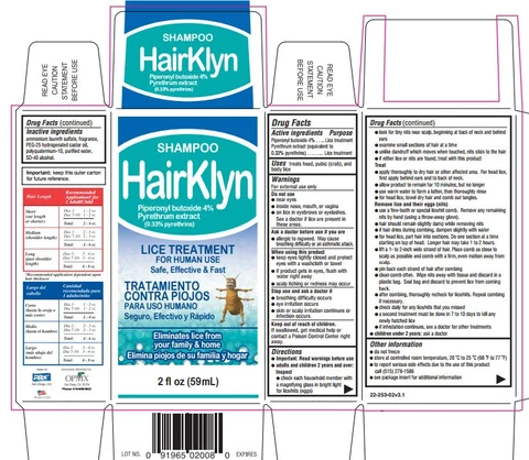 Hairklyn Lice Killing packaging