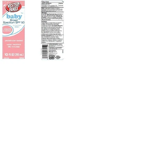 Western Family Baby Broad Spectrum SunscreenSPF 50 packaging