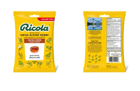 Sugar Free Mountain Herb Cough Suppressant Throat Drops 포장