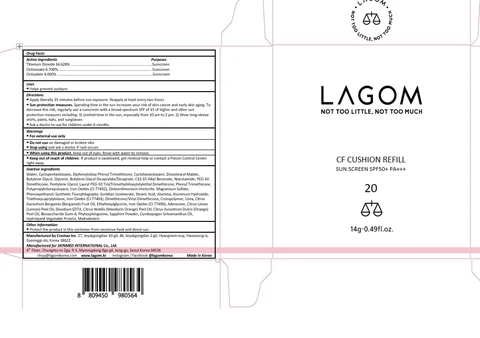 Lagom CF Cushion 20 packaging